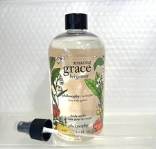 NEW Philosophy Amazing Grace Bergamot Body Spritz Body Spray 16 fl oz W/ Sprayer