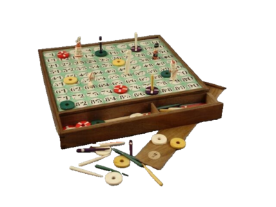 Jeu De Loto Dauphin – Fin XVIIIème – 12 Plateaux En Bois – Incomplet Et Cassé (2 Plateaux Abîmés)