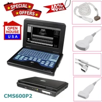 CMS600P2 Portable Ultrasound Scanner Diagnostic Laptop Machine & probe OPTIONAL