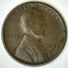 1924 D Lincoln Wheat Cent Coin 1c US Penny Circulated Fine Condition Denver Mint