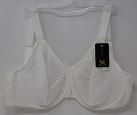 Wacoal Sheer Mesh Minimizer Bra 30G White 857210 Adjustable Straps NEW