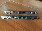 FASTER Side Badge Emblem for ISUZU KB20 KBD pick-up  1 pair new NOS