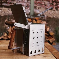 Grill mobiler Grill Anzündkamin Kohle Kohlestarter Grillanzünder