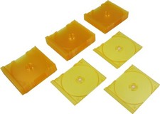 25 CD Trays - Standard Replacement Inserts Colored Frosted Orange CDIS80FO