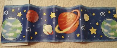 Planets & Stars Wallpaper Border - 7'' tall x 5 yds