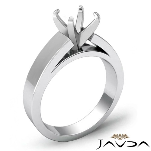 7gm Cathedral Engagement Simple Solitaire Semi Mount Set Wide Shank Ring 5.5m - Picture 14 of 30