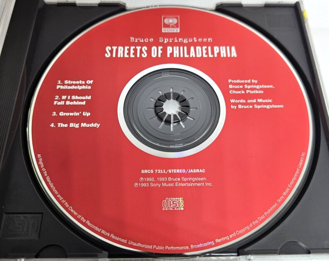 BRUCE SPRINGSTEEN Streets Of Philadelphia JAPAN Maxi Single CD
