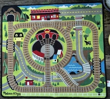 Melissa & Doug 9554 Round the Rails Train Rug