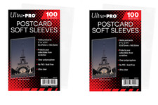 200 - 2 Packs Ultra Pro Standard Postcard Sleeves Archival Acid Free No PVC