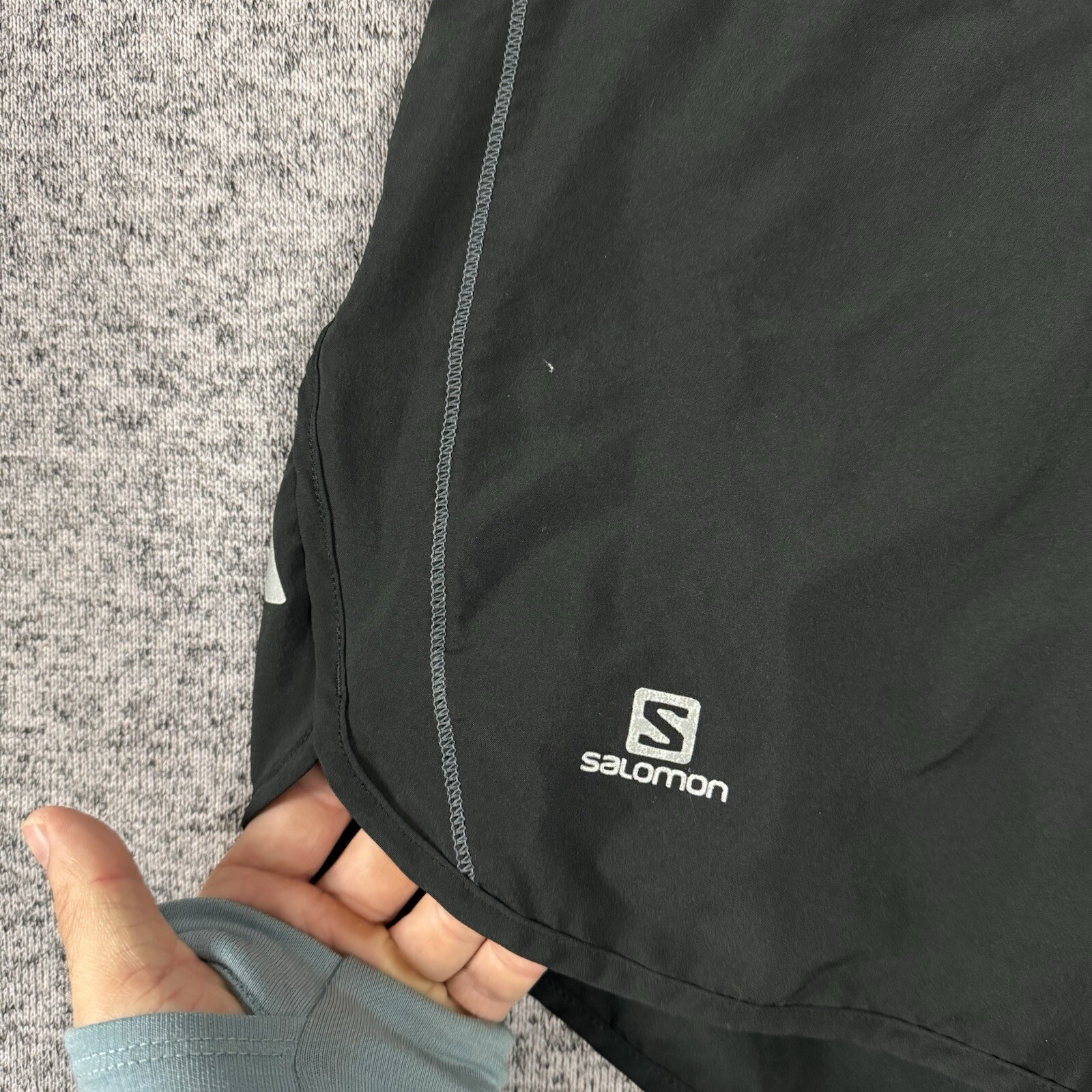 Salomon Women's Size Medium Solid Black Polyester… - image 3