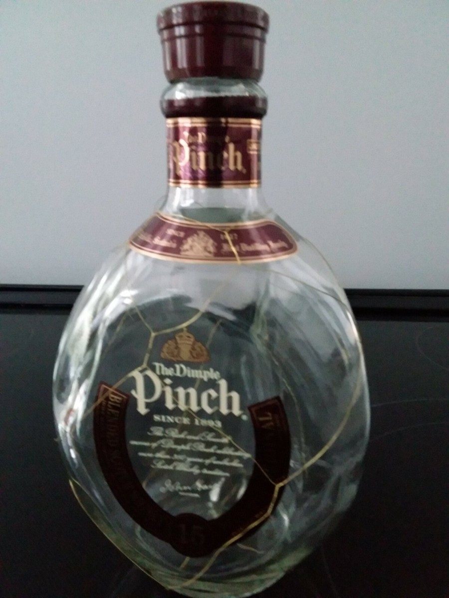 The Dimple Pinch 15 Yr Blended Scotch Whisky Empty Bottle 750ml