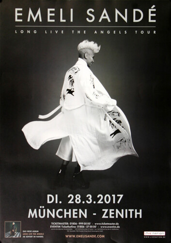 Emeli Sande - Long Live, MüNchen 2017 | Konzertplakat | Poster-image