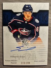 2023-24 SP Authentic Stanislav Svozil /399 Future Watch Auto Blue Jackets