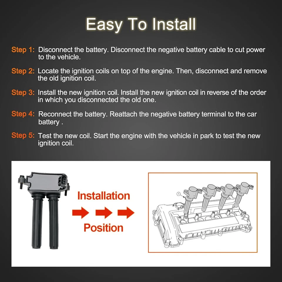 8X UF504 Ignition Coils+16X Iridium Spark Plugs for Jeep Dodge Durango RAM 1500 — 第 3/4 张图片