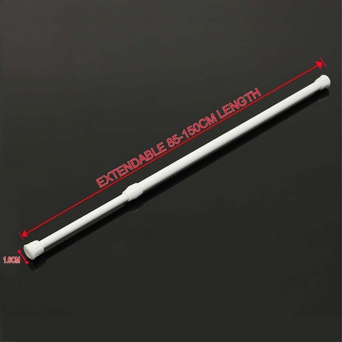 Spring Loaded Extendable Telescopic Net Voile Tension Curtain Rail Pole Net Rod - Picture 13 of 14