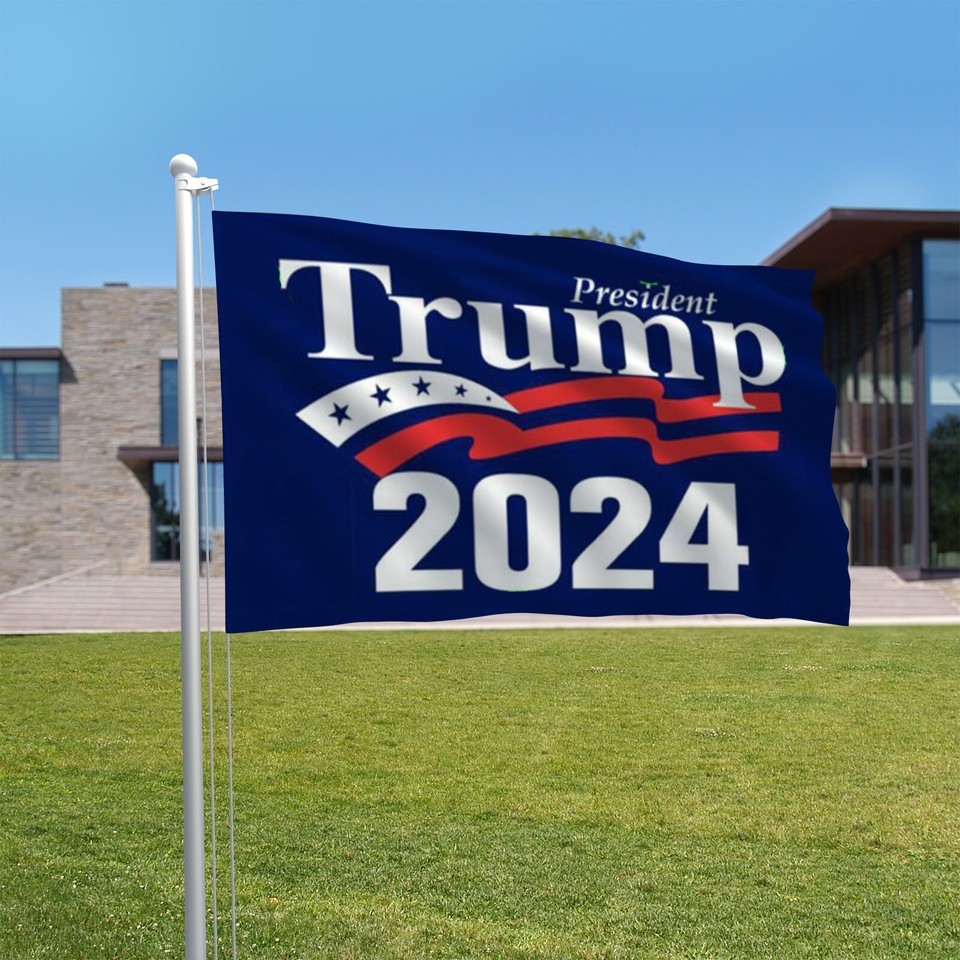 Trump 2024 Flag "Save America Again Trump 2024" 3'x5' Flag - Donald Trump MAGA, Republican, Made In China Donald Trump Hat - Foto 6