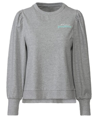 QS by s.Oliver Damen Sweatshirt basic Pullover Grau - versch. Größen
