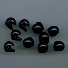 LEGO x 10 Black Minifigure, Headgear Helmet Standard NEW space helmet 2446