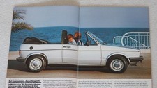 VW VOLKSWAGEN GOLF CABRIOLET Cabrio I 1 Prospekt Brochure 1982 AH