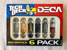 Vintage Series Tech Deck 6 Pack DECA Skateboards Fingerboards