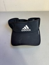 Adidas Visor Hat Black Aeroready Strapback Cap Pickleball Golf Active Wear Sport