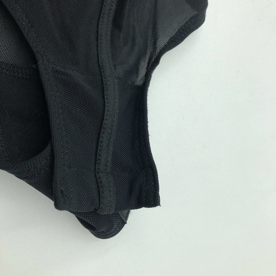 Body negro transparente mediano Material Girl para mujer Foto 4 de 4