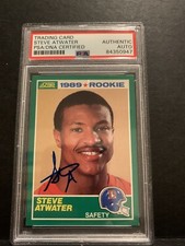 1989 Score STEVE ATWATER Signed/Auto/Autograph PSA/DNA Rookie RC #263 HOF 