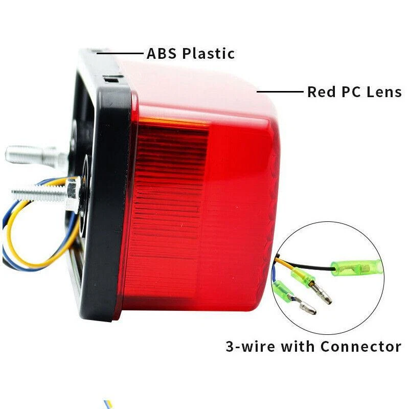 LED Brake Light 1PC Universal ATV Motorcycle Bike Brake Tail Turn Signal Light - Image 4 of 4