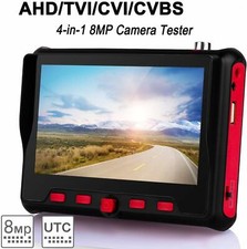5 Inch HD CCTV Tester Monitor CVBS AHD CVI TVI 8MP Camera PTZ UTP Tester 12V