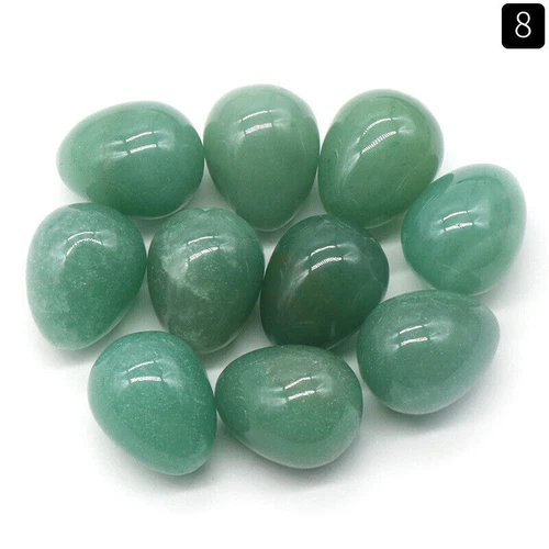 20PCS Lots Mix Natural Stone Gemstone Crystal Sphere Healing Massager Egg - Picture 13 of 21