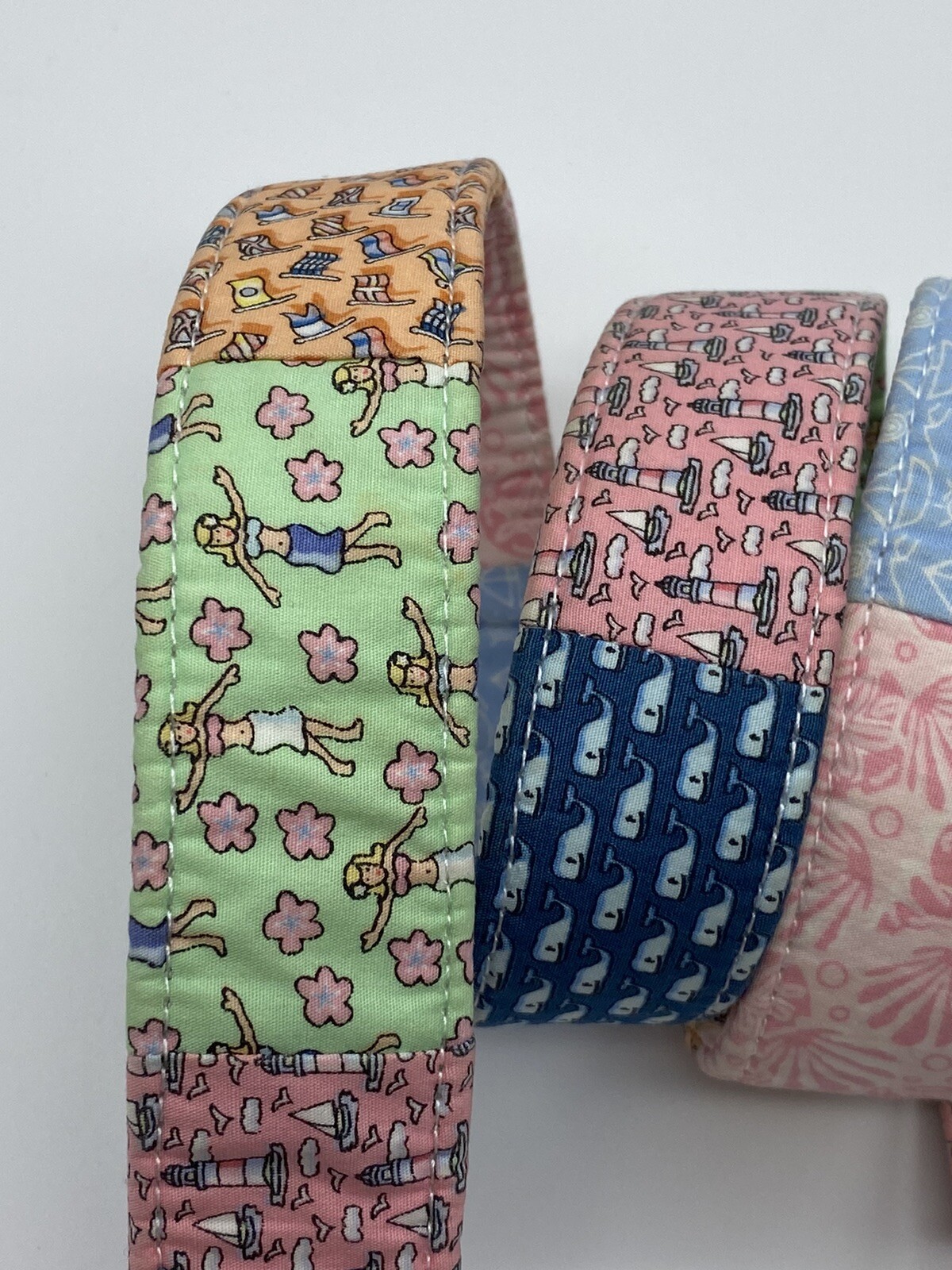 Vineyard Vines Multicolor Patchwork Canvas D Ring… - image 14