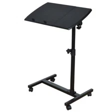 Premium Rolling Laptop Desk Height Adjustable Over Bed Sofa Table Stand