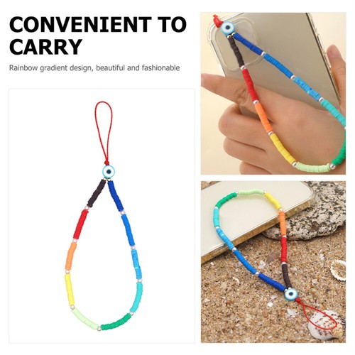 Handy Kette Armband Mit Handyanhänger Perlenbesetztes Handy-Schlüsselband - Zdjęcie 6 z 12