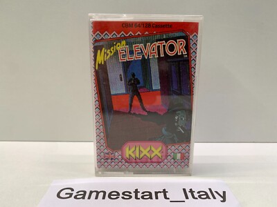 MISSION ELEVATOR COMMODORE 64/128 C64 C128 - GAME USED 1986 EUROGOLD KIXX