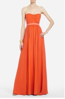 bcbg orange strapless dress BCBG Orange Dress by BCBG Maxazria