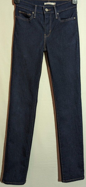 Women's Levi's Slimming Slim Stretch Blue Jeans Size 8 Leg 32" EXC