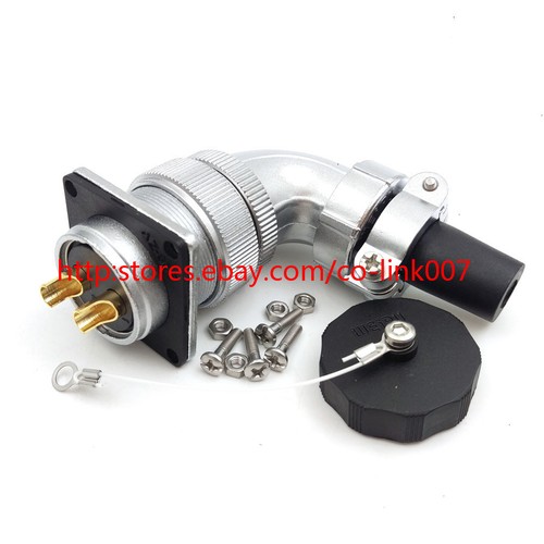 WS28 2Pin Power Cable Connector, 50A Aviation Bulkhead Connector Plug, soldering - Picture 5 of 5