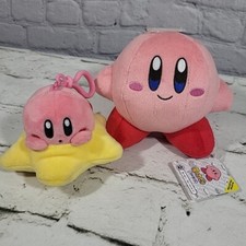 Kirby Club Mocchi 5" and Clip Plush Lot of 2