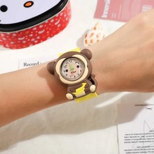 Cartoon Kids Slap Bracelet Watch Boys Girls Toy Clock Gift for Kindergarten Baby
