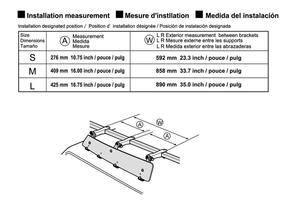 Montaje universal pequeño INA260 (se adapta a redondas, cuadradas, aerodinámicas y la mayoría de las barras de fábrica... Foto 3 de 4