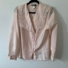 Vintage 100 SILK Pink Blouse