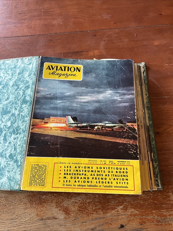 Lot Of 29 Vintage 1956 Aviation Magazine Number 175-204 All In French