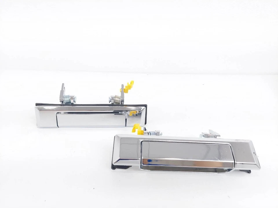 Par de manijas de puerta de metal cromado aptas para camioneta Toyota Hilux 4Runner 1984-88 Foto 4 de 4