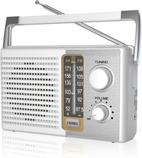 AM FM Radio with Best Reception, Portable Battery Operated Transistor Radios, He
