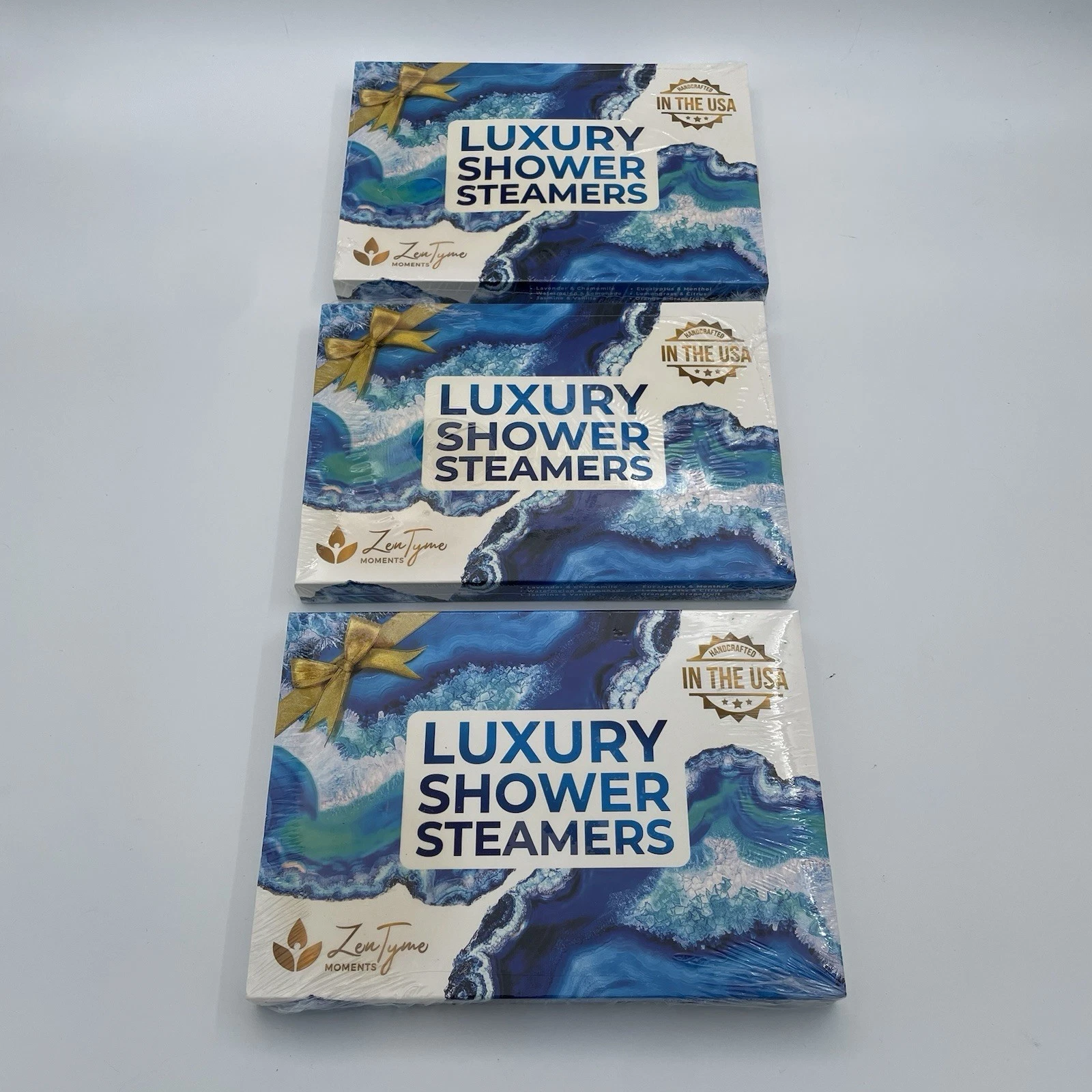 Zen Tyme Moments Luxury Shower Steamers - Lot of 3 Boxes - 18 Count - New Sealed
