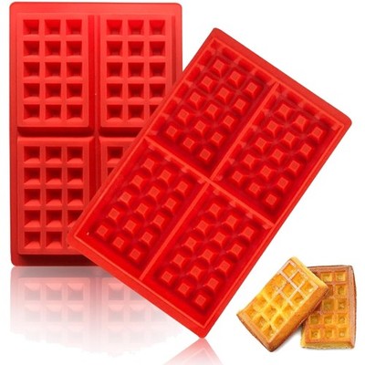 Hochwertige Silikon Waffelbackformen Set, 27.8 x 18 x 1.7 cm, Backformen für ...