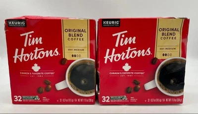 Tim Hortons Original Blend Medium Roast Keurig K-Cup Coffee Pods, 64ct, BB 4/26