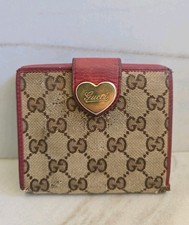 Gucci Heart Logo GG Canvas Bifold Wallet