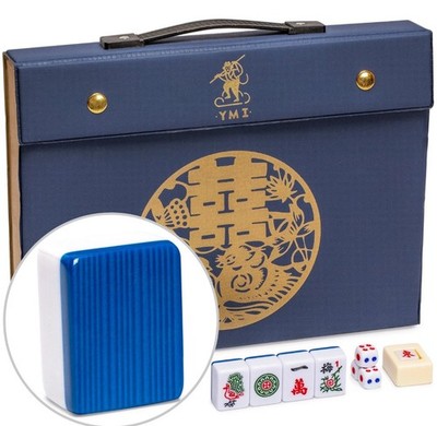 Chinese Mahjong Set, ''Royal Azure'' with 146 Medium Tiles