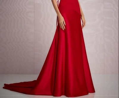 fitted lace wedding dress Barn Red Warm Cotton Waffle Fit and Flare Maxi Dress Custom Size (Free) / Tall (5'7